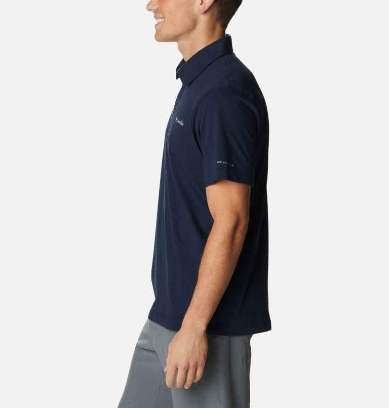 Men's Columbia Thistletown Hills Polo Shirts Navy | CA-R13A6