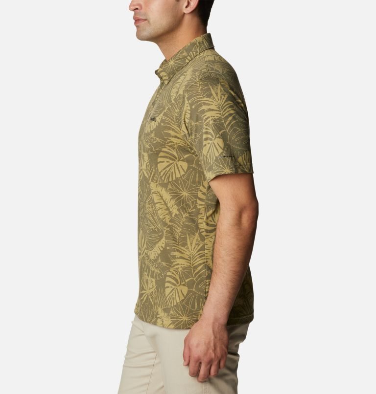 Men's Columbia Thistletown Hills Polo Shirts Olive | CA-U84C6