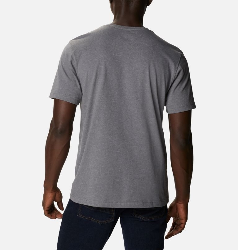 Men's Columbia Thistletown Hills Short Sleeve T Shirts Grey | CA-E51LC