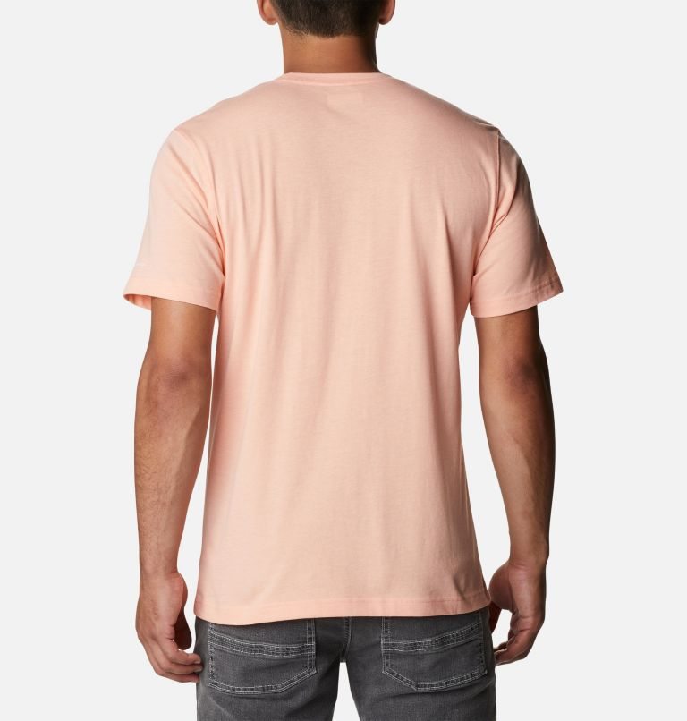 Men's Columbia Thistletown Hills Short Sleeve T Shirts Coral | CA-L5A3C