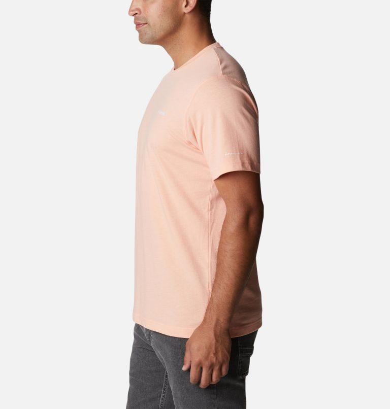 Men's Columbia Thistletown Hills Short Sleeve T Shirts Coral | CA-L5A3C
