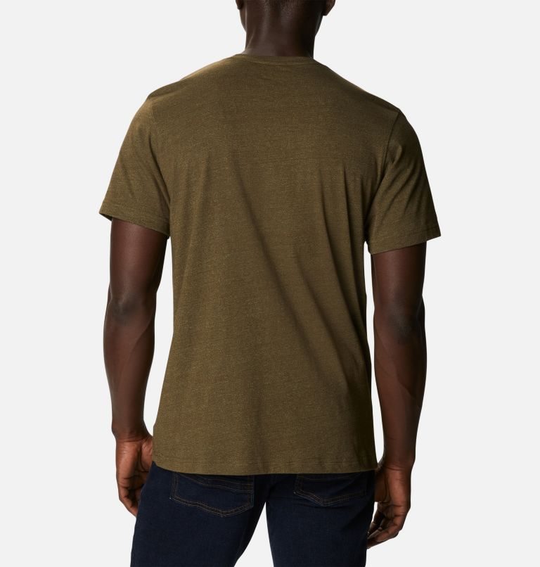 Men's Columbia Thistletown Hills Short Sleeve T Shirts Olive | CA-N5CAL