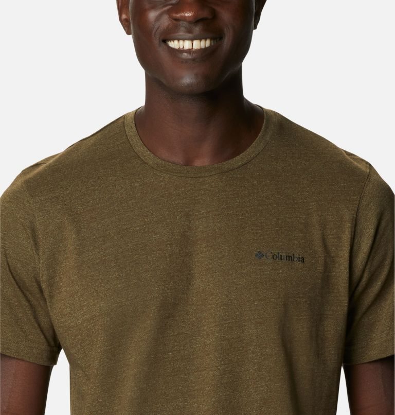 Men's Columbia Thistletown Hills Short Sleeve T Shirts Olive | CA-N5CAL