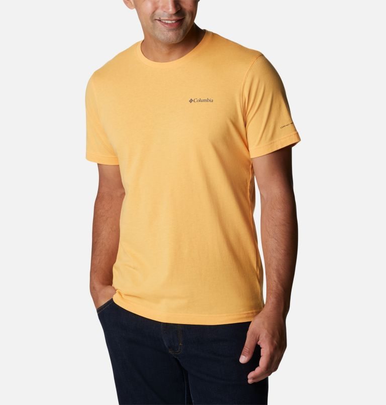 Men's Columbia Thistletown Hills Short Sleeve T Shirts Mango | CA-T05C6