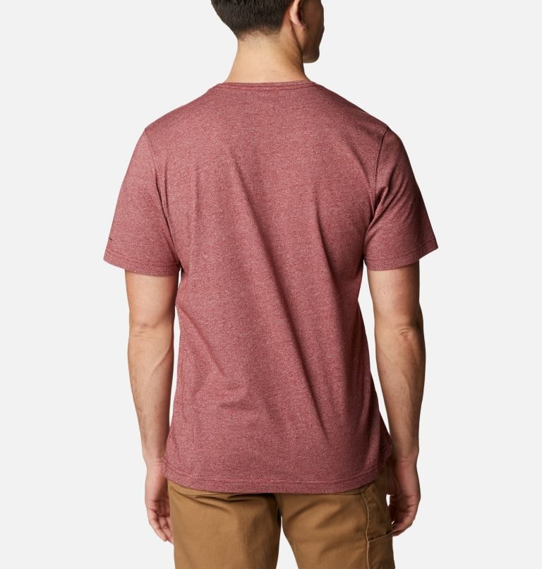 Men's Columbia Thistletown Hills Short Sleeve T Shirts Red | CA-V51L8