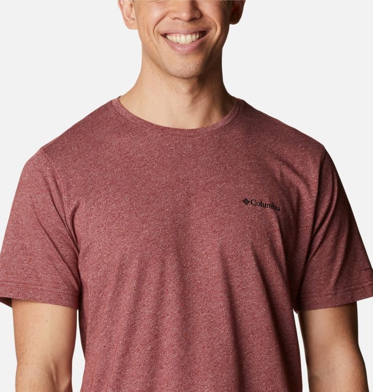 Men's Columbia Thistletown Hills Short Sleeve T Shirts Red | CA-V51L8
