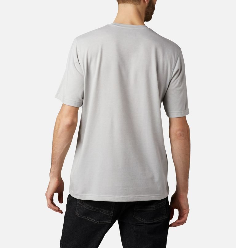 Men's Columbia Thistletown Park Crew T Shirts Light Grey | CA-G06L8