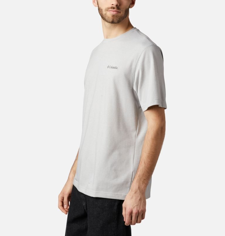 Men's Columbia Thistletown Park Crew T Shirts Light Grey | CA-G06L8