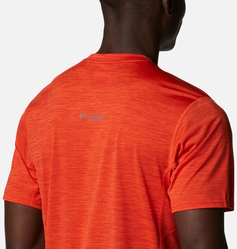 Men's Columbia Titan Pass Graphic T Shirts Orange | CA-V5A3L