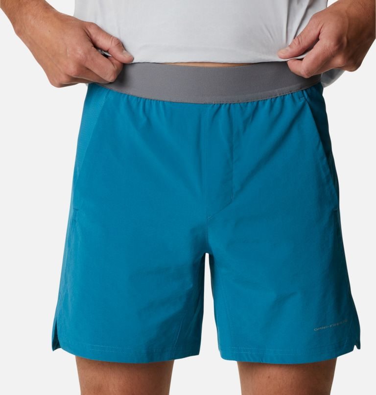 Men's Columbia Titan Pass Lightweight 2.0 Shorts Turquoise | CA-Z345A