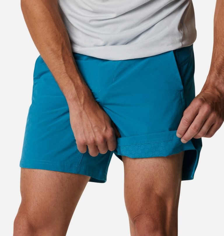 Men's Columbia Titan Pass Lightweight 2.0 Shorts Turquoise | CA-Z345A