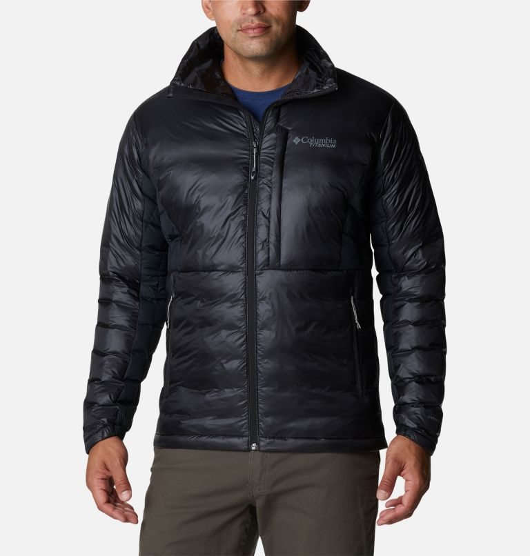 Men\'s Columbia Titan Pass Omni-Heat Infinity Double Wall Hybrid Insulated Jackets Black | CA-N1A4C