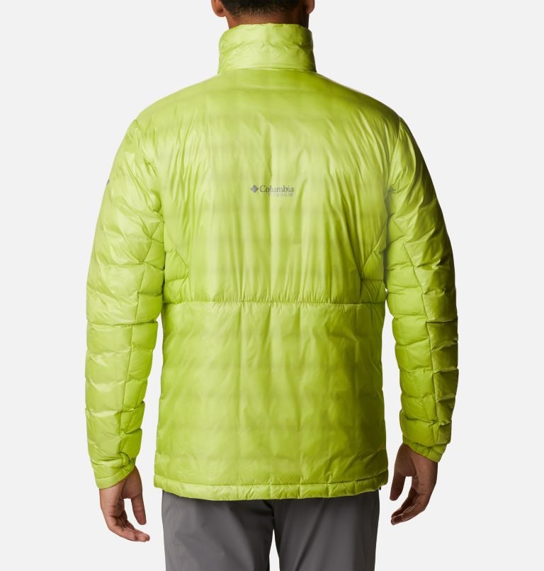 Men's Columbia Titan Pass Omni-Heat Infinity Double Wall Hybrid Insulated Jackets Green | CA-S35CL