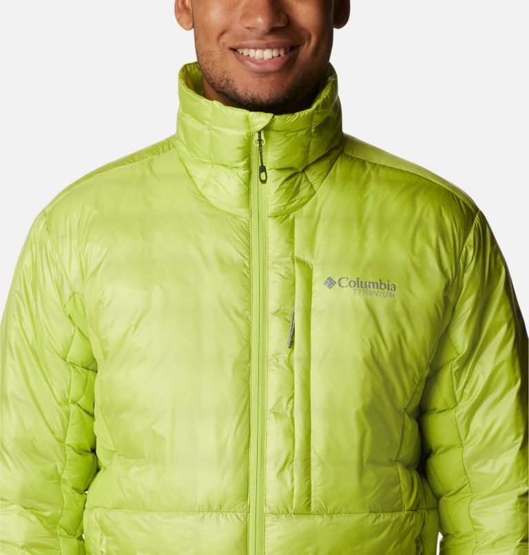 Men's Columbia Titan Pass Omni-Heat Infinity Double Wall Hybrid Insulated Jackets Green | CA-S35CL