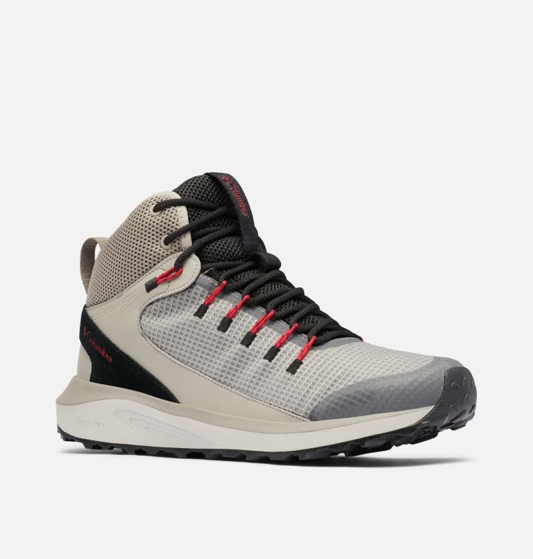 Men's Columbia Trailstorm Mid Waterproof Hiking Shoes Grey | CA-J8410