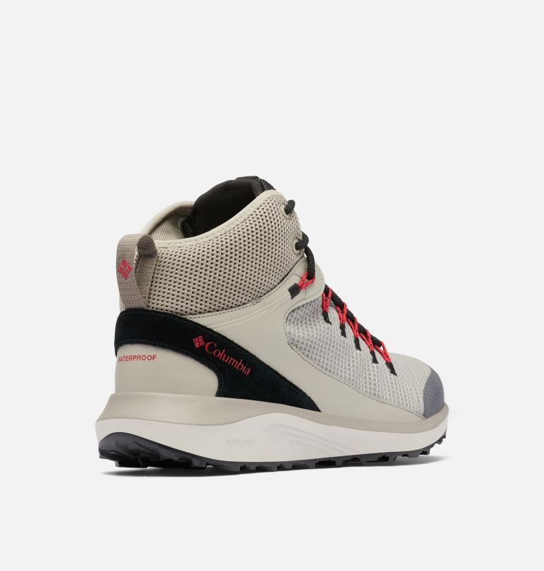 Men's Columbia Trailstorm Mid Waterproof Hiking Shoes Grey | CA-J8410