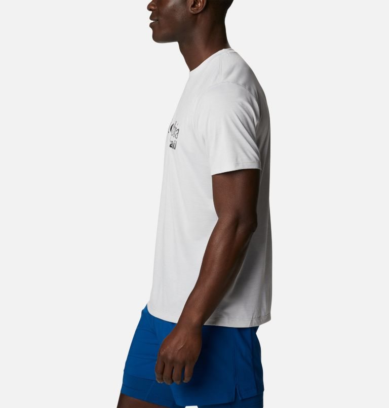 Men's Columbia Trinity Trail Montrail Graphic T Shirts White | CA-FA6L1