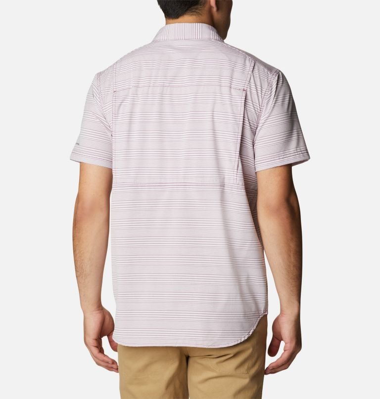 Men's Columbia Twisted Creek III Short Sleeve Shirts Stripe | CA-F4381