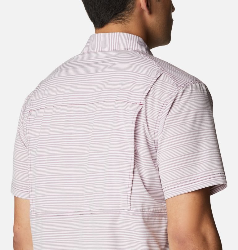 Men's Columbia Twisted Creek III Short Sleeve Shirts Stripe | CA-F4381