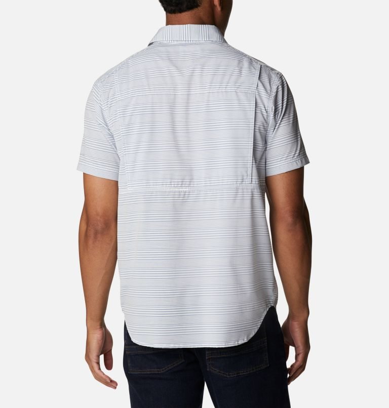 Men's Columbia Twisted Creek III Short Sleeve Shirts Stripe | CA-HC0L6