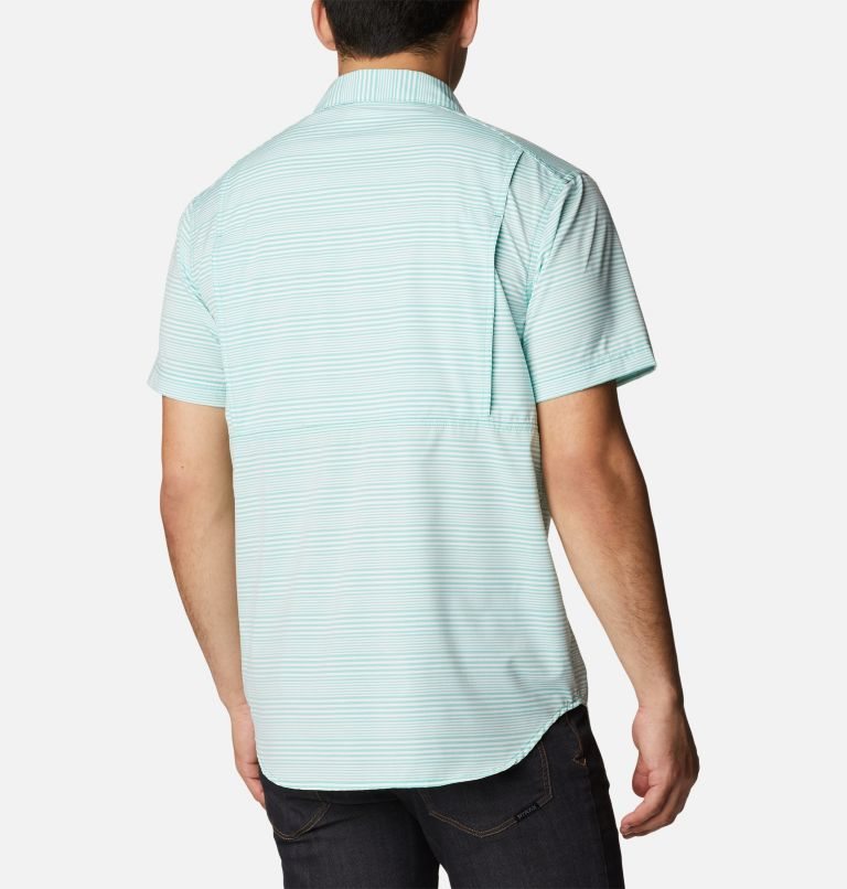 Men's Columbia Twisted Creek III Short Sleeve Shirts Stripe | CA-O3LC4