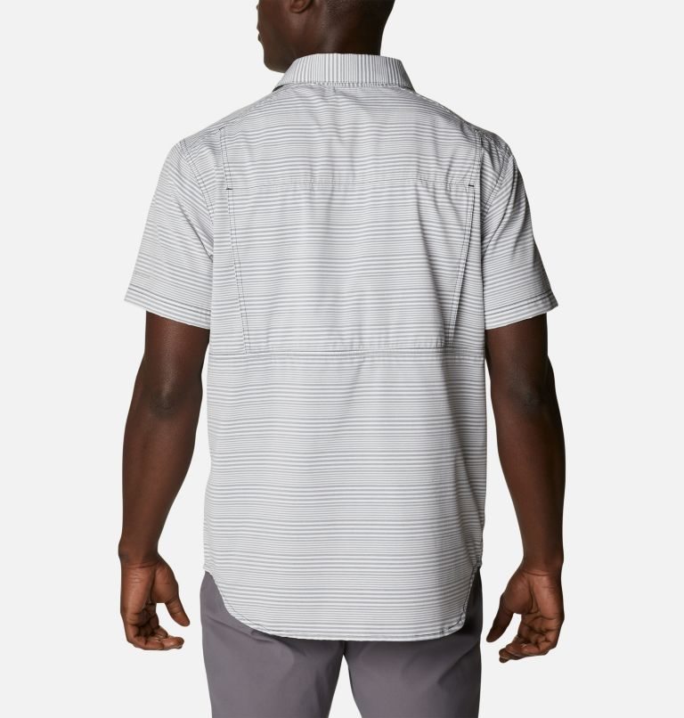 Men's Columbia Twisted Creek III Short Sleeve Shirts Stripe | CA-PC1A5