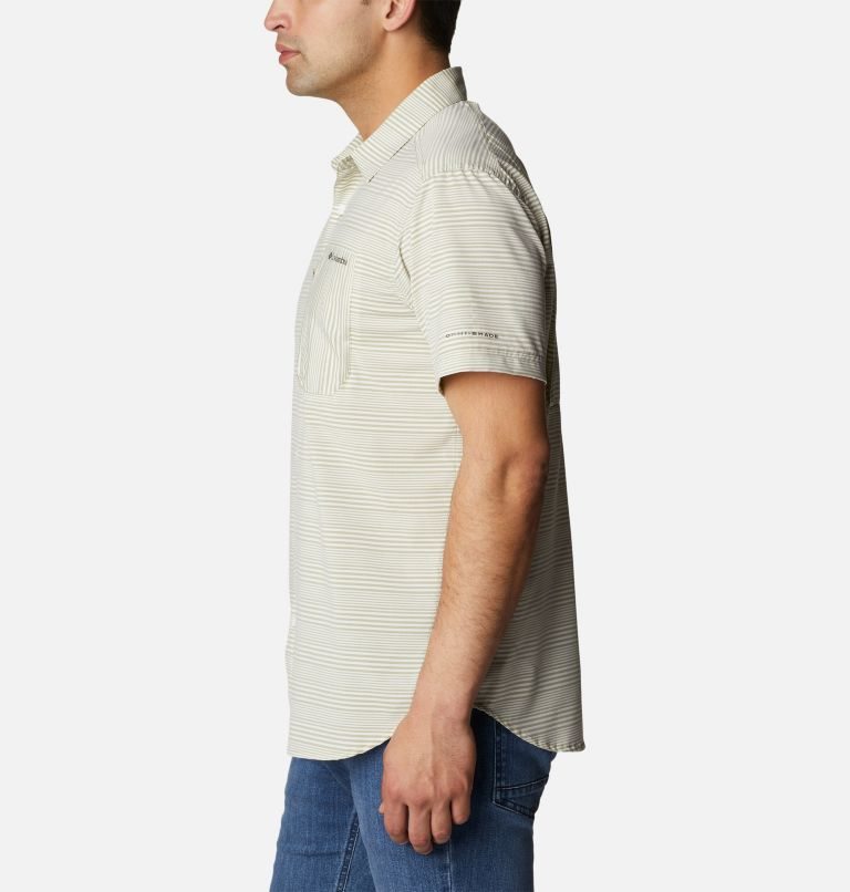 Men's Columbia Twisted Creek III Short Sleeve Shirts Stripe | CA-T50AL