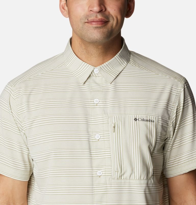 Men's Columbia Twisted Creek III Short Sleeve Shirts Stripe | CA-T50AL
