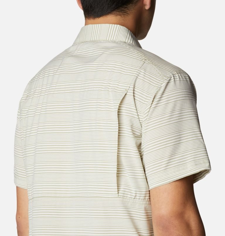 Men's Columbia Twisted Creek III Short Sleeve Shirts Stripe | CA-T50AL
