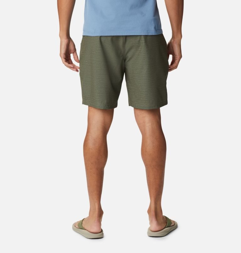 Men's Columbia Twisted Creek Shorts Olive | CA-YCA81
