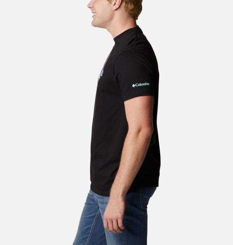 Men's Columbia Ultimate Graphic T Shirts Black | CA-W145L