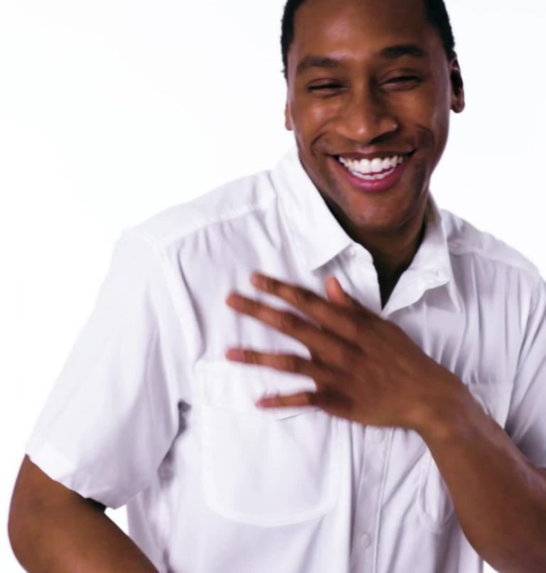 Men's Columbia Utilizer II Solid Short Sleeve Shirts White | CA-B86CA