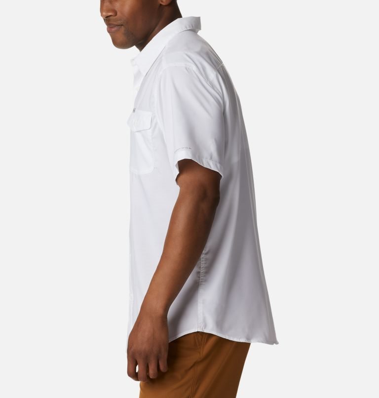 Men's Columbia Utilizer II Solid Short Sleeve Shirts White | CA-B86CA