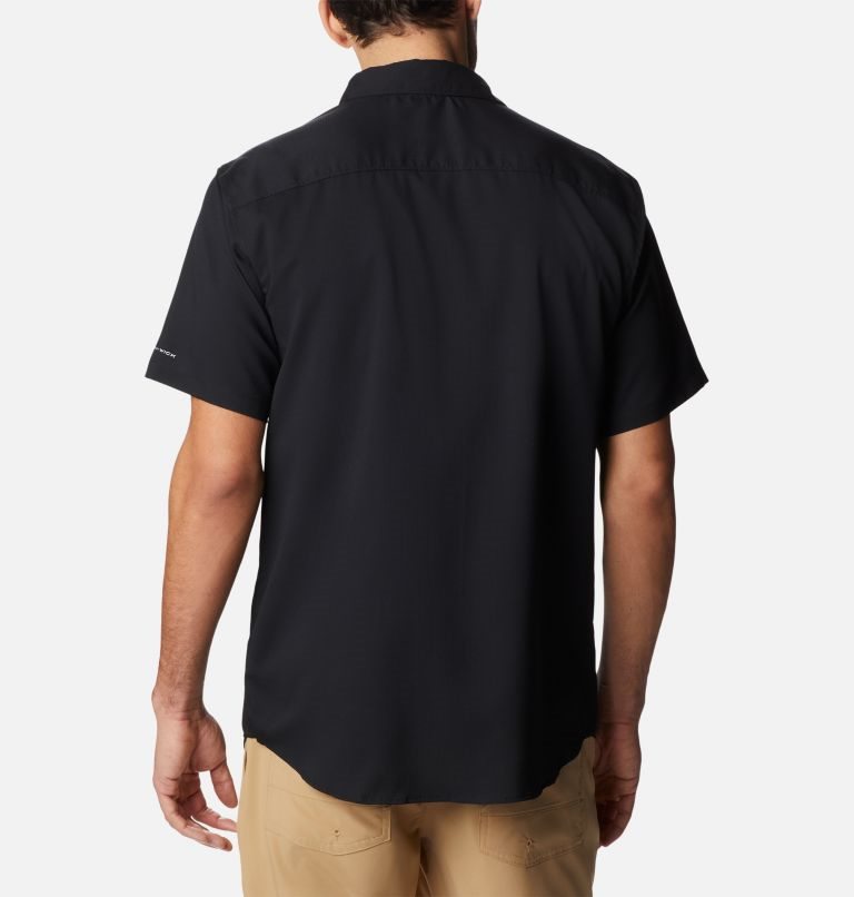 Men's Columbia Utilizer II Solid Short Sleeve Shirts Black | CA-U0A15