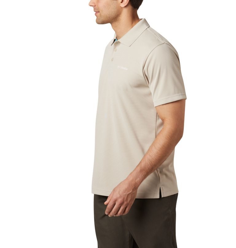 Men's Columbia Utilizer Polo Shirts Khaki | CA-L1856