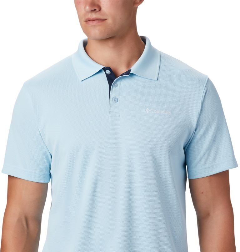 Men's Columbia Utilizer Polo Shirts Light Blue | CA-O856L
