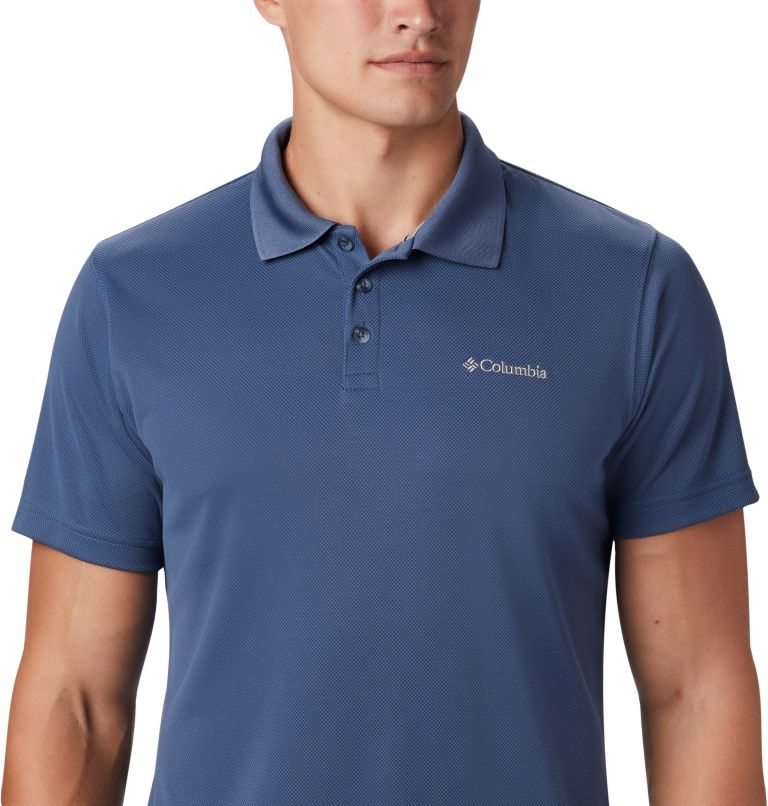 Men's Columbia Utilizer Polo Shirts Navy | CA-KC368