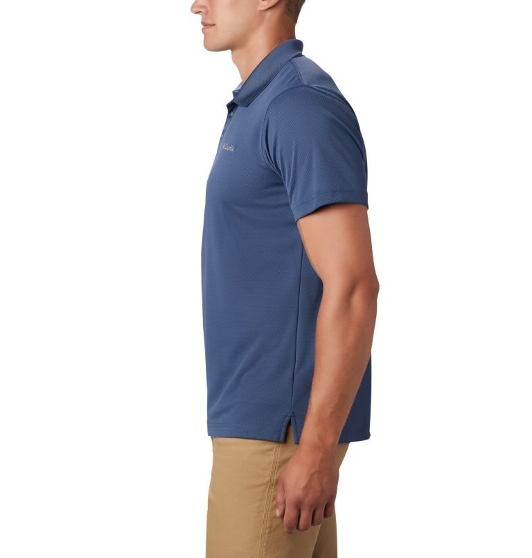 Men's Columbia Utilizer Polo Shirts Navy | CA-KC368