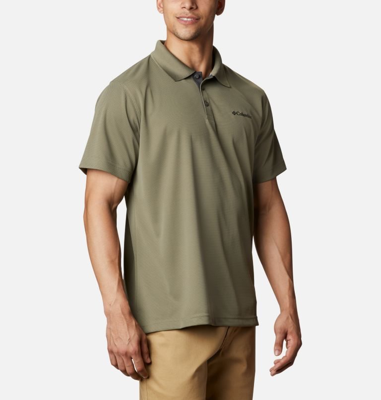 Men's Columbia Utilizer Polo Shirts Olive | CA-W3L10