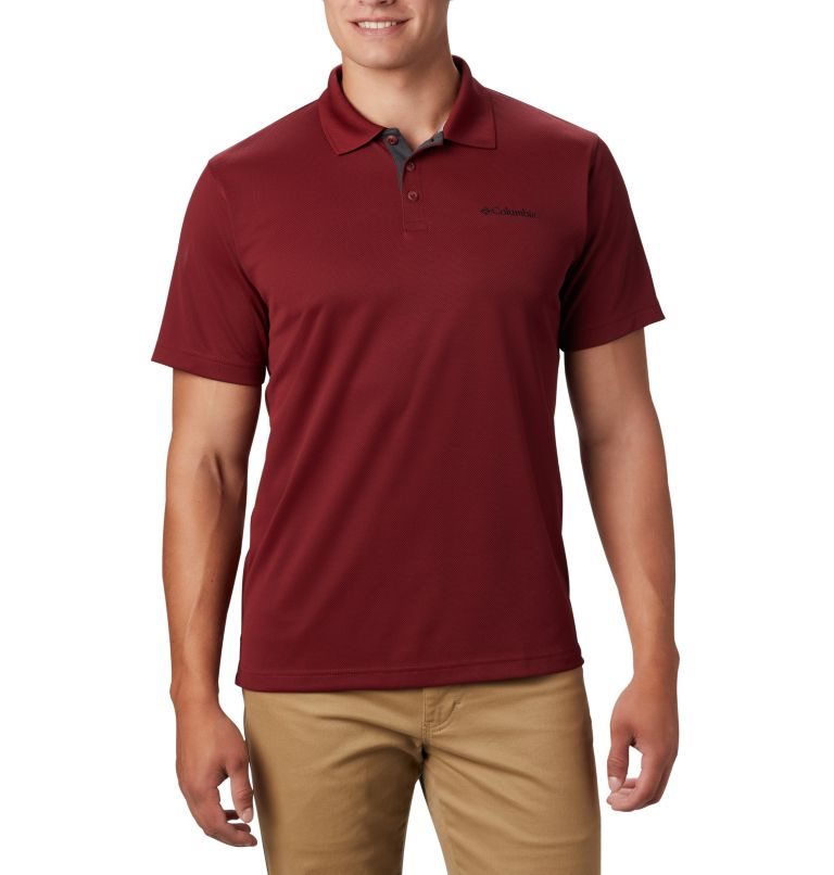 Men\'s Columbia Utilizer Polo Shirts Red | CA-LCA84