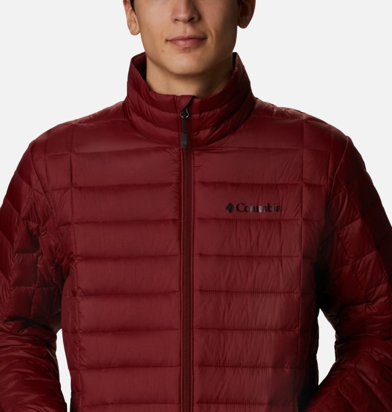 Men's Columbia Voodoo Falls 590 TurboDown Jackets Red | CA-C8L3A