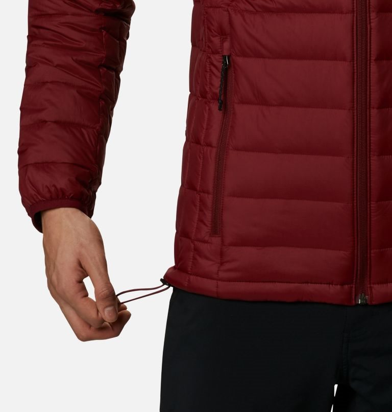 Men's Columbia Voodoo Falls 590 TurboDown Jackets Red | CA-C8L3A
