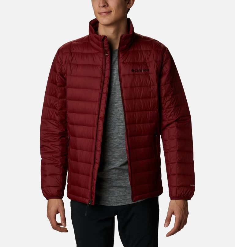 Men\'s Columbia Voodoo Falls 590 TurboDown Jackets Red | CA-C8L3A