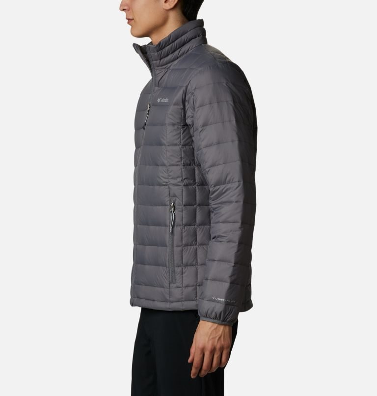 Men's Columbia Voodoo Falls 590 TurboDown Jackets Dark Grey | CA-D450A