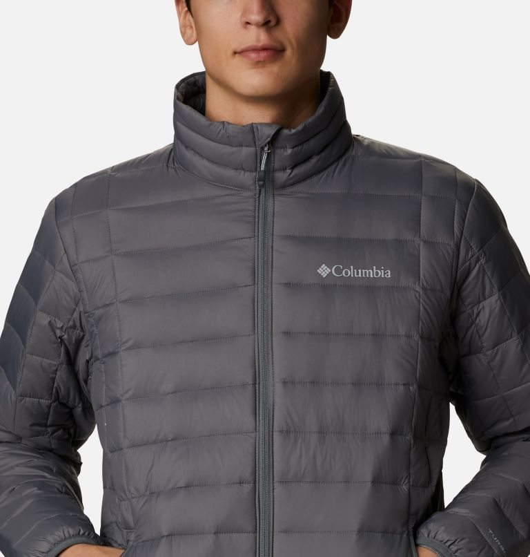 Men's Columbia Voodoo Falls 590 TurboDown Jackets Dark Grey | CA-D450A