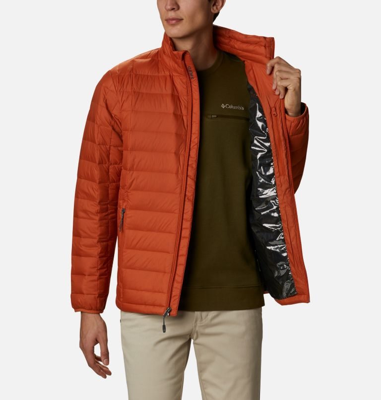 Men's Columbia Voodoo Falls 590 TurboDown Jackets Orange | CA-MC64L