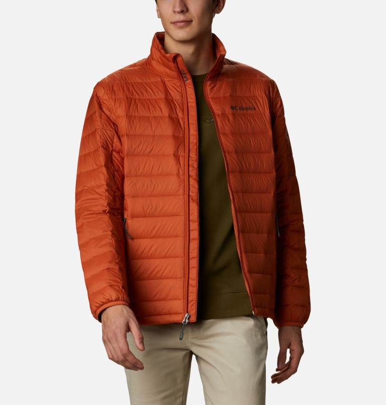 Men\'s Columbia Voodoo Falls 590 TurboDown Jackets Orange | CA-MC64L