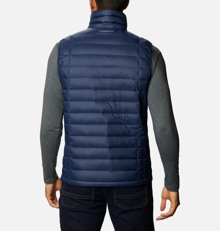 Men's Columbia Voodoo Falls 590 TurboDown Vest Navy | CA-P1564