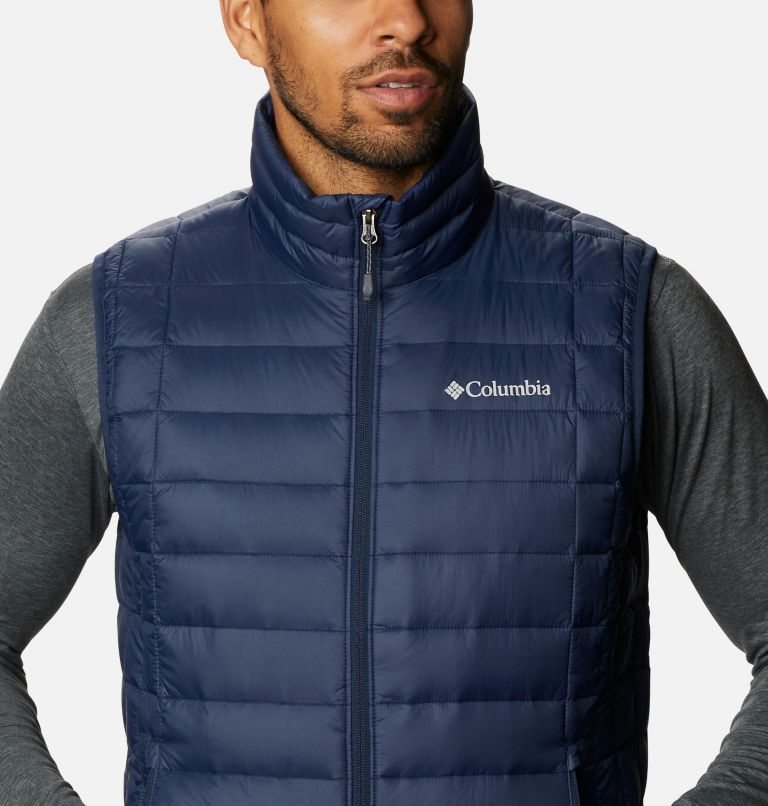 Men's Columbia Voodoo Falls 590 TurboDown Vest Navy | CA-P1564