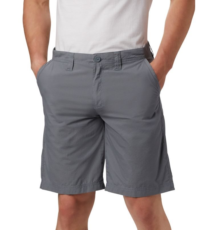 Men's Columbia Washed Out Shorts Dark Grey | CA-EA61L